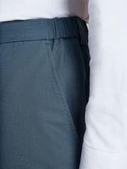 Bright Blue Signature Muscle Fit Motionflex Stretch Tollegno Italian Wool Rich Suit Trousers - Image 5 of 9