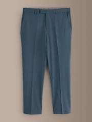 Bright Blue Signature Muscle Fit Motionflex Stretch Tollegno Italian Wool Rich Suit Trousers - Image 6 of 9