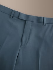 Bright Blue Signature Muscle Fit Motionflex Stretch Tollegno Italian Wool Rich Suit Trousers - Image 8 of 9