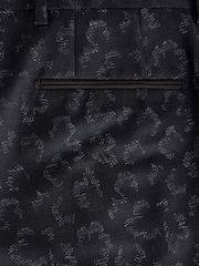 Navy Regular Fit Tuxedo Patterned Textured Suit Trousers - Image 10 of 11