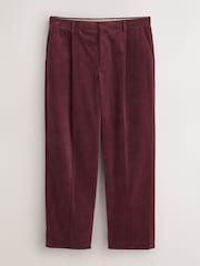 Burgundy Red Loose Fit Corduroy Suit Trousers - Image 6 of 10