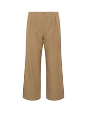 PixieGirl Petite Natural Camel Clasp Buckle Wide Leg Trousers - Image 6 of 6