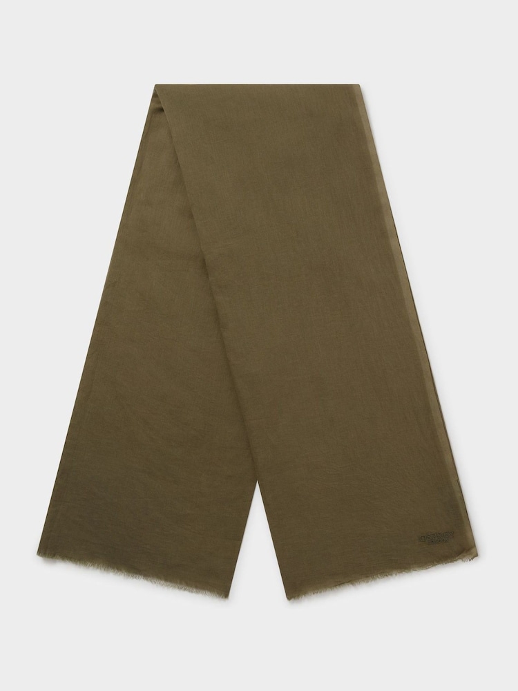 Osprey London Purple The Boxed Cotton Wrap Scarf - Image 2 of 5 Osprey London Purple The Boxed Cotton Wrap Scarf - Image 2 of 5