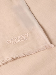 Osprey London Purple The Boxed Cotton Wrap Scarf - Image 3 of 5