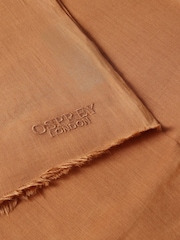 Osprey London Purple The Boxed Cotton Wrap Scarf - Image 3 of 5