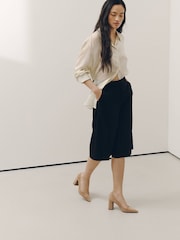Camel Forever Comfort® Suede Block Court Heels - Image 9 of 10