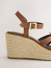 Tan Brown Forever Comfort® Leather  Wedges - Image 6 of 8