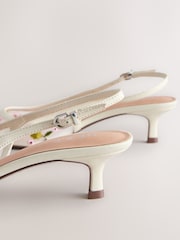 Bone Forever Comfort® Embroidered Mesh Slingback Heels - Image 5 of 8