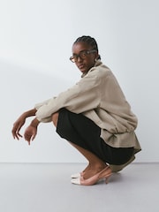 Taupe Brown Forever Comfort® Toecap Slingback Heels - Image 9 of 9