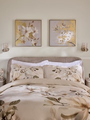Lipsy Set of 2 Gold Magnolia Wall Art - Image 2 of 6