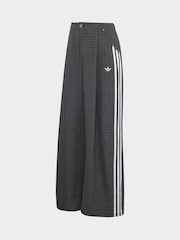 adidas Originals Grey/Black Checks Wide Leg Trousers - Image 6 of 6