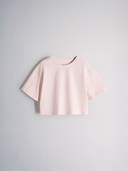 The Set 5 Pack Cropped Oversized T-Shirt Pink/Purple/White - Image 10 of 13