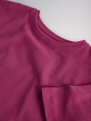 The Set 5 Pack Cropped Oversized T-Shirt Pink/Purple/White - Image 13 of 13