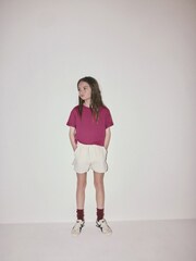 The Set 5 Pack Cropped Oversized T-Shirt Pink/Purple/White - Image 3 of 13