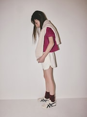 The Set 5 Pack Cropped Oversized T-Shirt Pink/Purple/White - Image 6 of 13