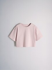 The Set 5 Pack Cropped Oversized T-Shirt Pink/Purple/White - Image 8 of 13