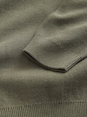 Khaki Green Quarter Zip Jumper (3-16yrs) - Image 4 of 4