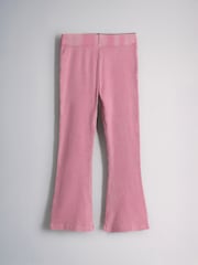 The Set 2 Pack Washed Jersey Short Sleeve T-Shirts and Rib Kickflare Leggings Pink - Image 11 of 13