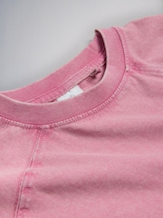 The Set 2 Pack Washed Jersey Short Sleeve T-Shirts and Rib Kickflare Leggings Pink - Image 12 of 13