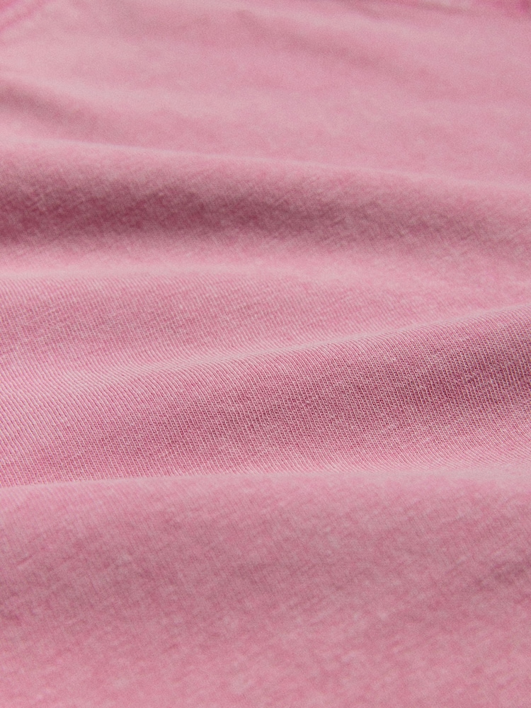 The Set 2 Pack Washed Jersey Short Sleeve T-Shirts and Rib Kickflare Leggings Pink - Image 13 of 13