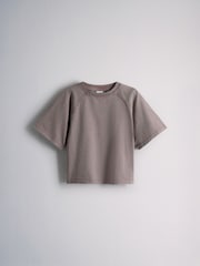 The Set 2 Pack Washed Jersey Short Sleeve T-Shirts and Rib Kickflare Leggings Pink - Image 4 of 6