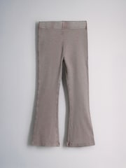 The Set 2 Pack Washed Jersey Short Sleeve T-Shirts and Rib Kickflare Leggings Pink - Image 5 of 6