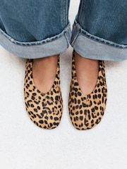 Leopard Forever Comfort® Swung Toe Ballet Flats - Image 3 of 11