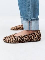 Leopard Forever Comfort® Swung Toe Ballet Flats - Image 4 of 11