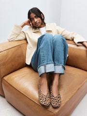 Leopard Forever Comfort® Swung Toe Ballet Flats - Image 6 of 11
