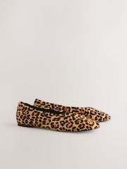 Leopard Forever Comfort® Swung Toe Ballet Flats - Image 8 of 11
