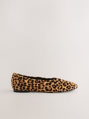 Leopard Forever Comfort® Swung Toe Ballet Flats - Image 9 of 11