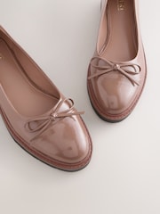 Taupe Brown Forever Comfort® Chunky Sole Bow Ballet Flats - Image 4 of 8