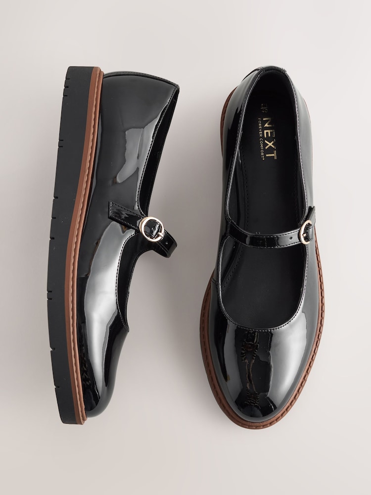 Black Forever Comfort® Chunky Sole Mary Jane - Image 1 of 10