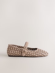 Camel Forever Comfort® Weave Mary Jane Flats - Image 6 of 8