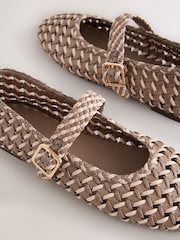 Camel Forever Comfort® Weave Mary Jane Flats - Image 7 of 8