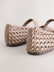 Camel Forever Comfort® Weave Mary Jane Flats - Image 8 of 8