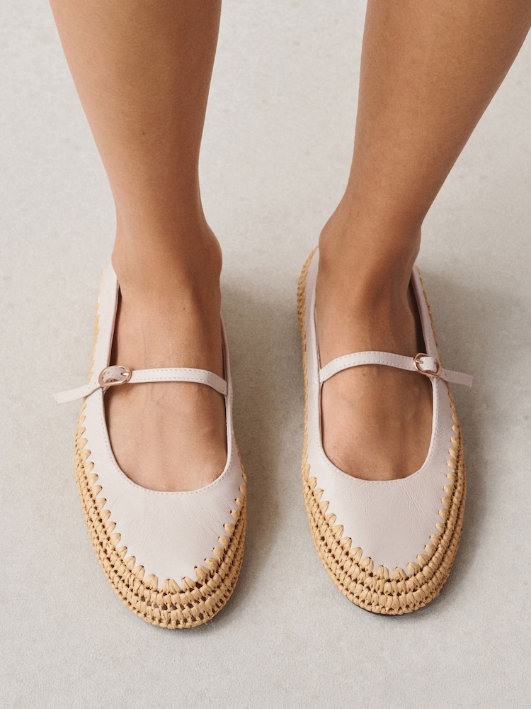 Neutral Forever Comfort® Raffia Mary Jane Shoes - Image 2 of 9 Neutral Forever Comfort® Raffia Mary Jane Shoes - Image 2 of 9