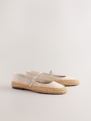 Neutral Forever Comfort® Raffia Mary Jane Shoes - Image 6 of 9