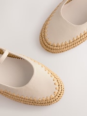 Neutral Forever Comfort® Raffia Mary Jane Shoes - Image 8 of 9