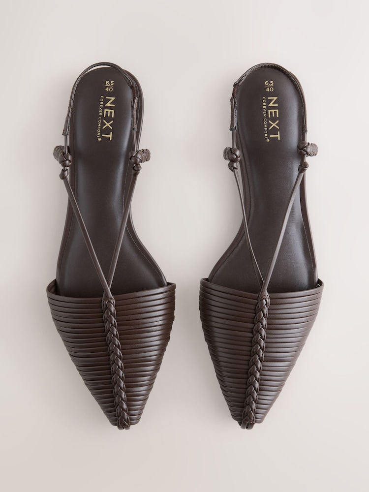 Marrón chocolate - Forever Comfort® Point To Hurache Zapatos planos - Imagen 1 de 10 Marrón chocolate - Forever Comfort® Point To Hurache Zapatos planos - Imagen 1 de 10