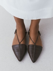 Marrón chocolate - Forever Comfort® Point To Hurache Zapatos planos - Imagen 2 de 10