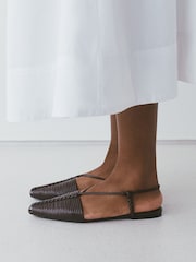 Marrón chocolate - Forever Comfort® Point To Hurache Zapatos planos - Imagen 3 de 10