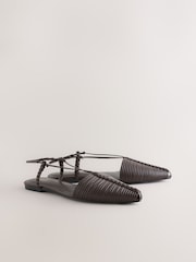 Marrón chocolate - Forever Comfort® Point To Hurache Zapatos planos - Imagen 7 de 10
