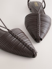 Marrón chocolate - Forever Comfort® Point To Hurache Zapatos planos - Imagen 9 de 10