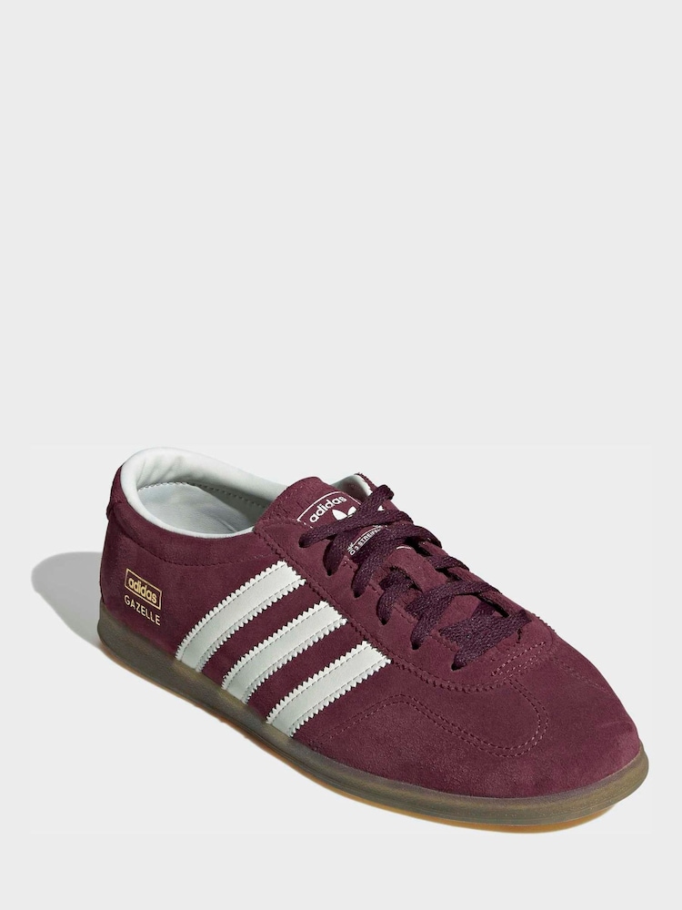 adidas originals Maroon Red Gazlle Lo Pro Trainers - Image 1 of 10