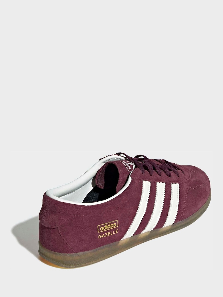 adidas originals Maroon Red Gazlle Lo Pro Trainers - Image 2 of 10