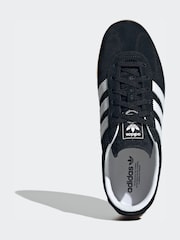 adidas originals Black/White Gazlle Lo Pro Trainers - Image 6 of 9