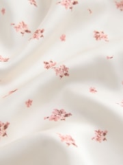 Ecru Ditsy Floral Print Asymmetric Hem Lace Cami Top - Image 8 of 8