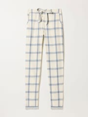 FatFace Eva Ivory Windowpane Check Pyjama Bottoms - Image 6 of 6