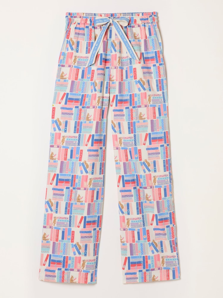 FatFace Multi Lola Book Print Wide Leg Pyjama Bottoms - Image 7 of 7 FatFace Multi Lola Book Print Wide Leg Pyjama Bottoms - Image 7 of 7
